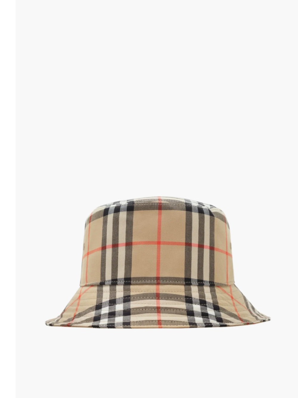 Burberry beige check bucket hat